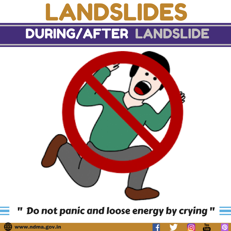 Don’t panic and lose energy by crying
